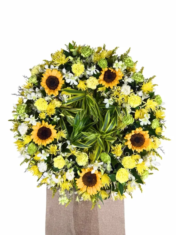 Radiance Sunflower Funeral Stand